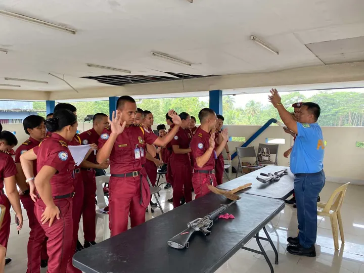 Trainees watching a classroom demonstration